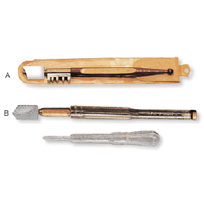 A) Glass Cutter B) Glass Cutter with Oil Tube
